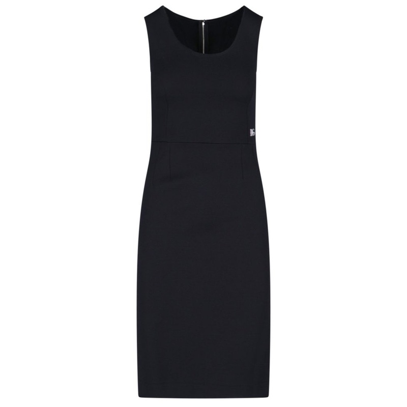 Dolce & Gabbana Logo Plaque Sleeveless Midi Dress