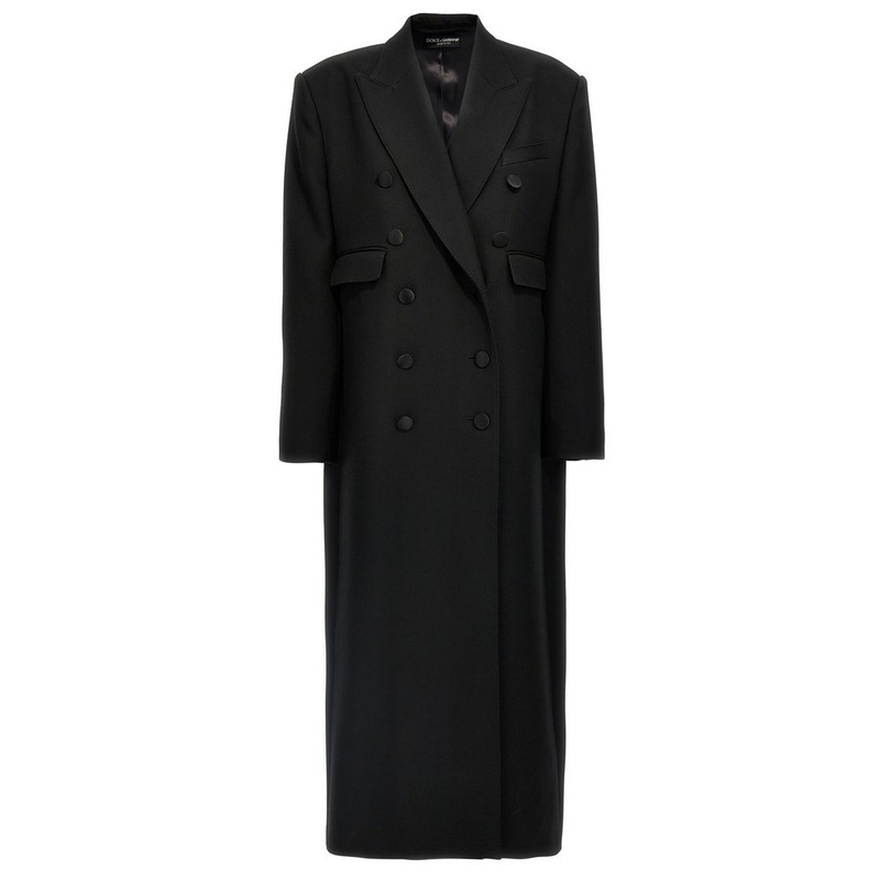Dolce & Gabbana Long Double-Breasted Tuxedo Coat