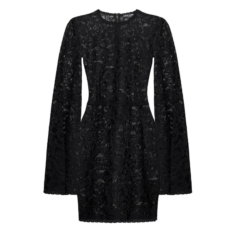 Dolce & Gabbana Long-Sleeved Lace Dress
