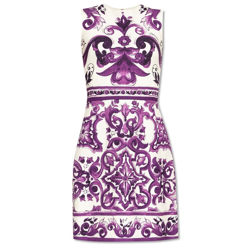 Dolce & Gabbana Majolica Printed Sleeveless Dress