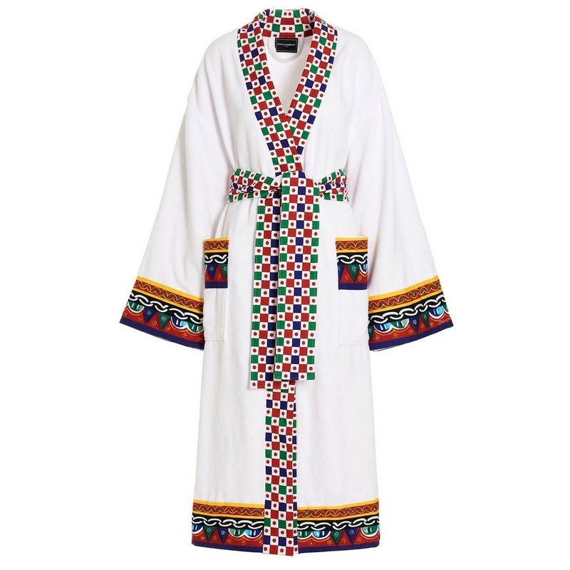 Dolce & Gabbana Terry Belted Bathrobe