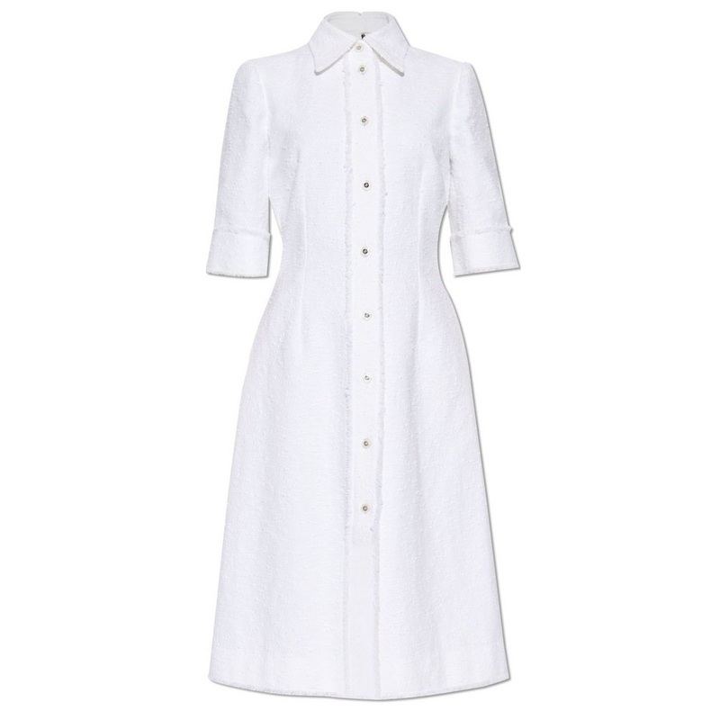 Dolce & Gabbana Tweed Calf-Length Dress