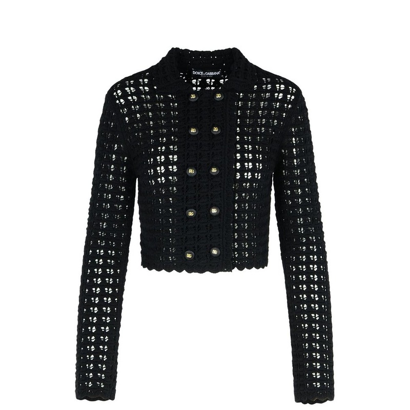 Dolce & Gabbana Double-Breasted Crochet Jacket