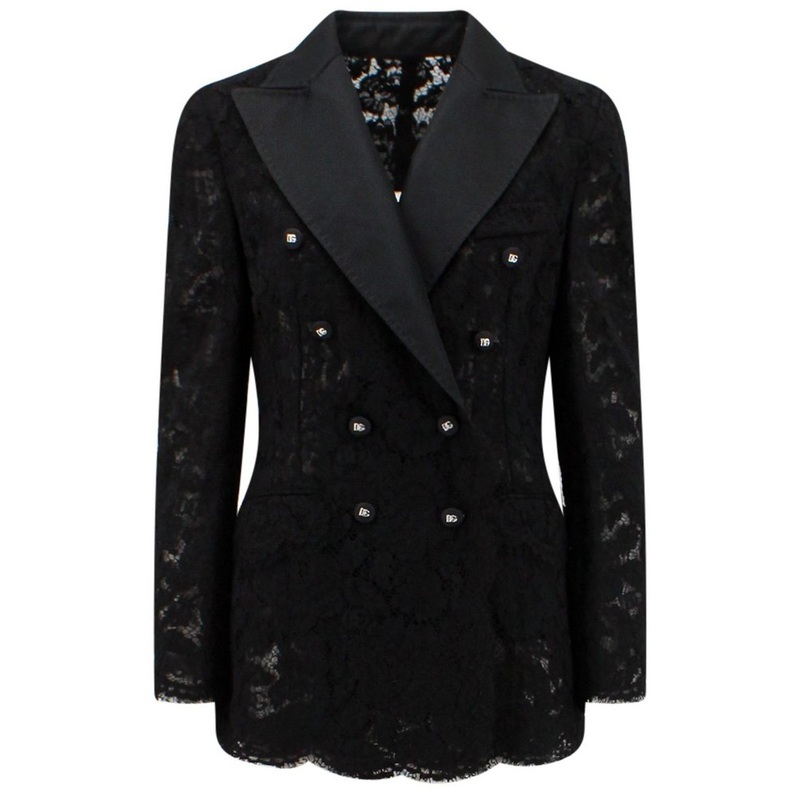 Dolce & Gabbana Double Breasted Lace Blazer