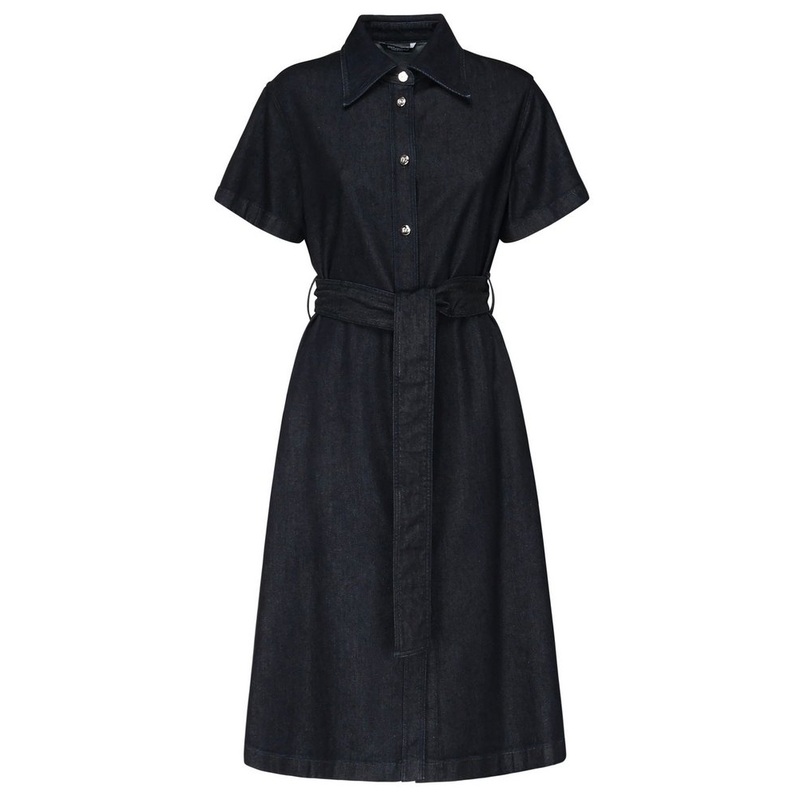 Dolce & Gabbana Belted Denim Shirt Dress