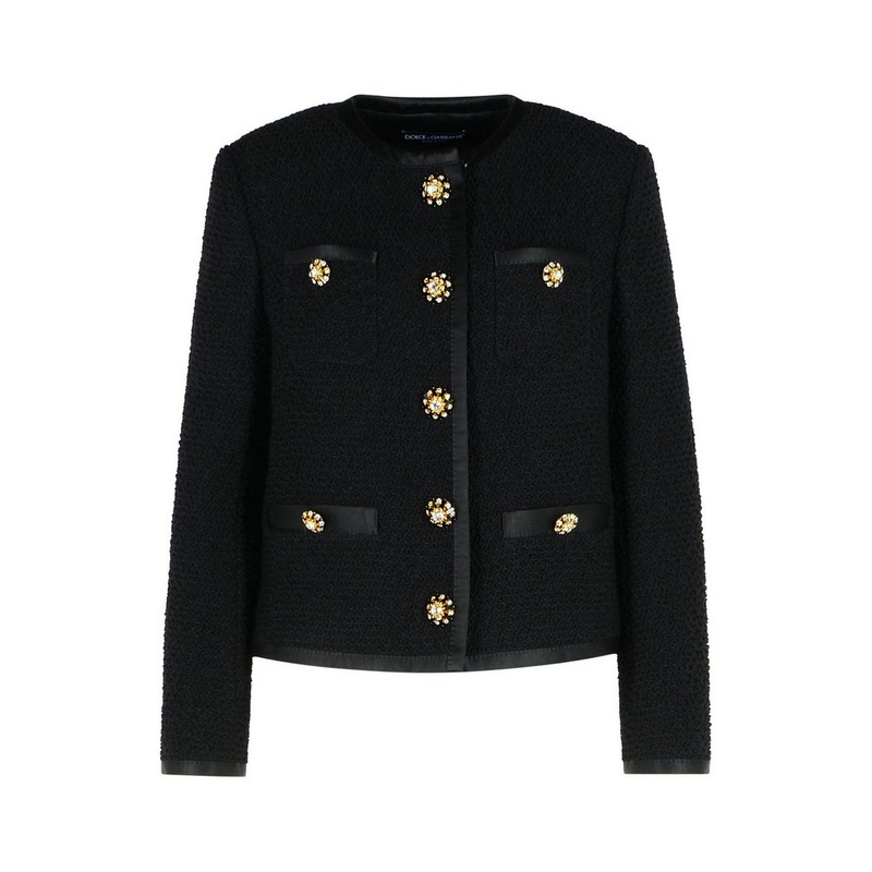 Dolce & Gabbana Crewneck Knitted Jacket