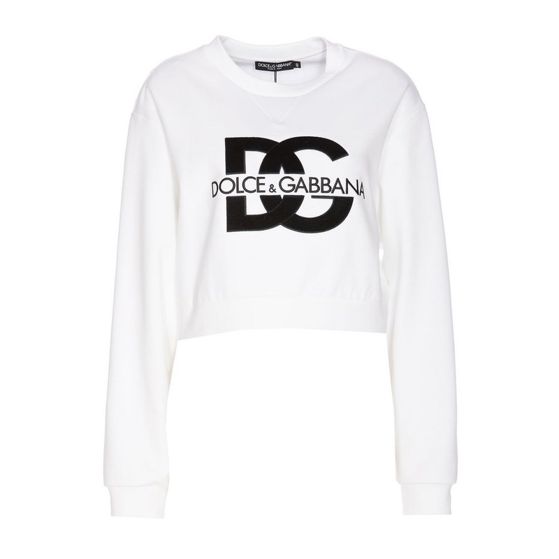 Dolce & Gabbana DG Logo Embroidered Jersey Sweatshirt
