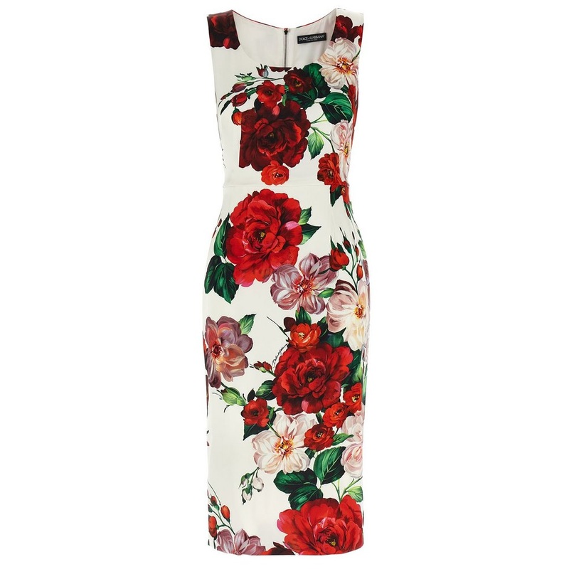 Dolce & Gabbana Floral Printed Sleeveless Dress