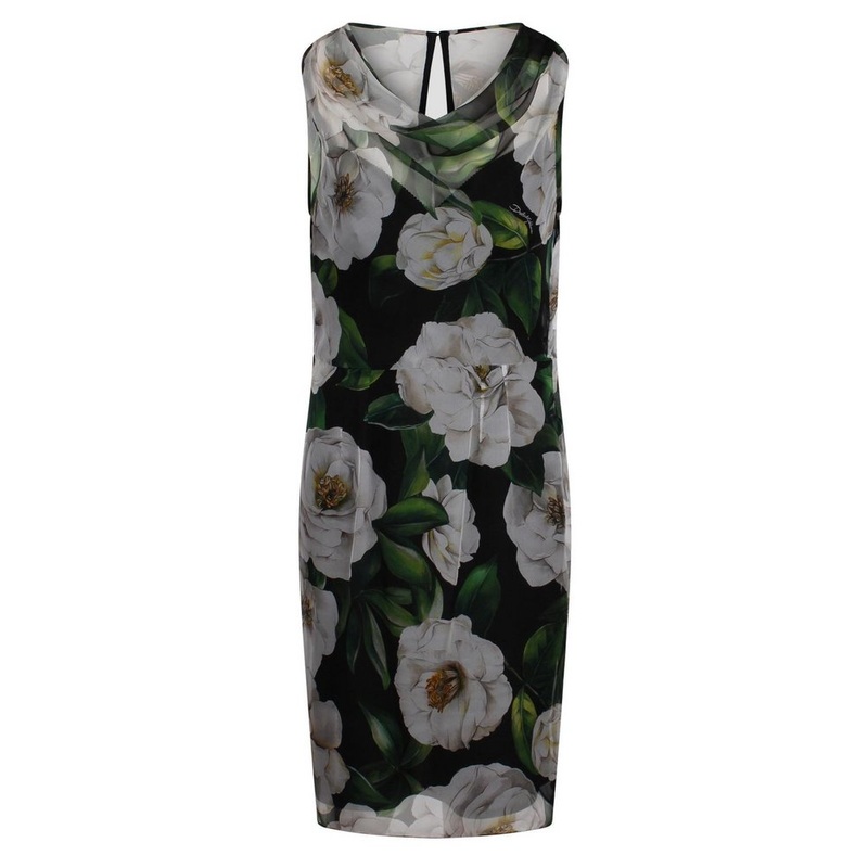 Dolce & Gabbana Floral Printed Sleeveless Mini Dress