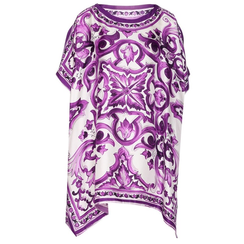 Dolce & Gabbana Graphic Printed Flared Hem Mini Dress