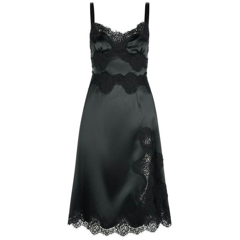 Dolce & Gabbana Lace Embellished Sleeveless Dress