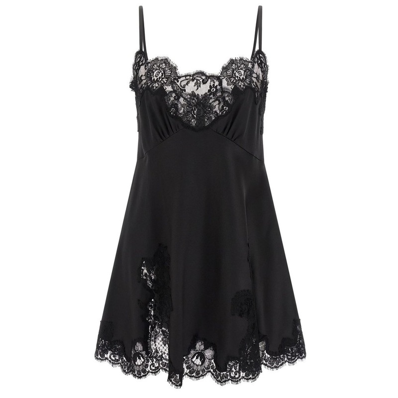 Dolce & Gabbana Lace Embellished Sleeveless Mini Dress