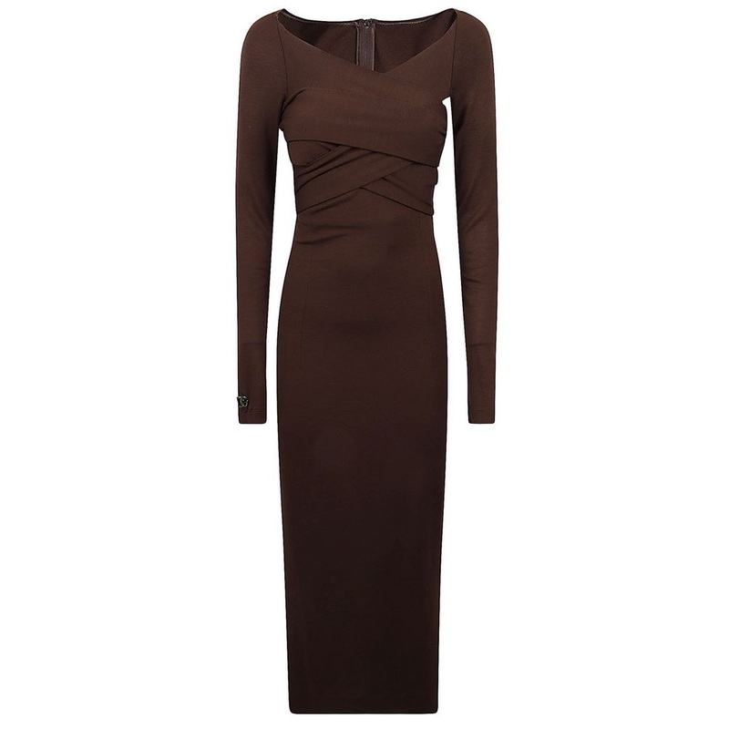Dolce & Gabbana Long-Sleeved Midi Dress