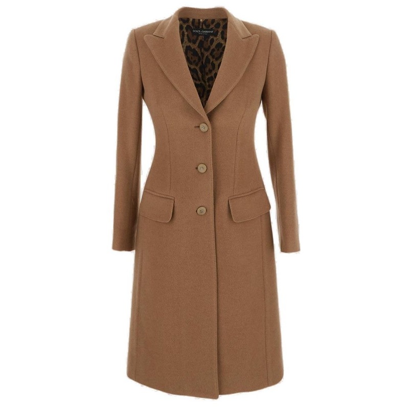 Dolce & Gabbana Single-Breasted Straight Hem Coat