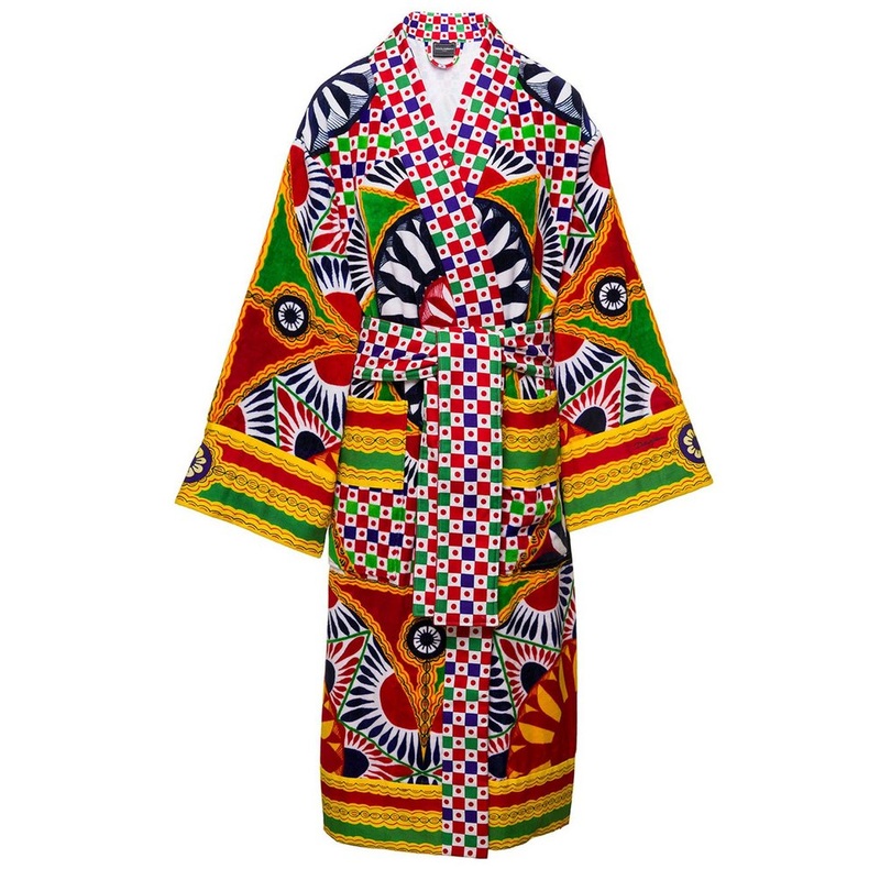 Dolce & Gabbana Terry Batch Robe