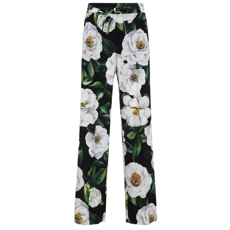 Dolce & Gabbana Floral Printed Drawstring Pants