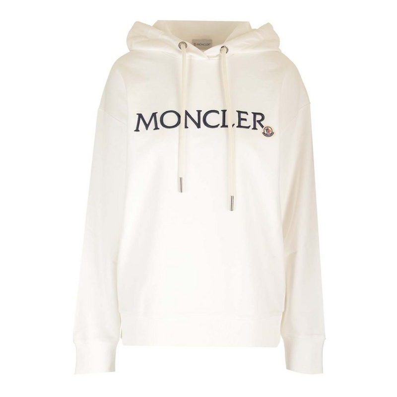 Moncler Logo Embroidered Drawstring Hoodie