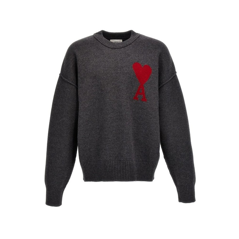 AMI Paris Ami de Coeur Crewneck Long-Sleeved Jumper