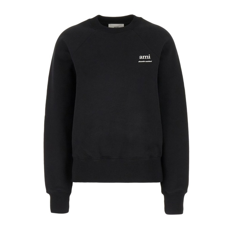 AMI Paris Logo Printed Crewneck Sweatshirt