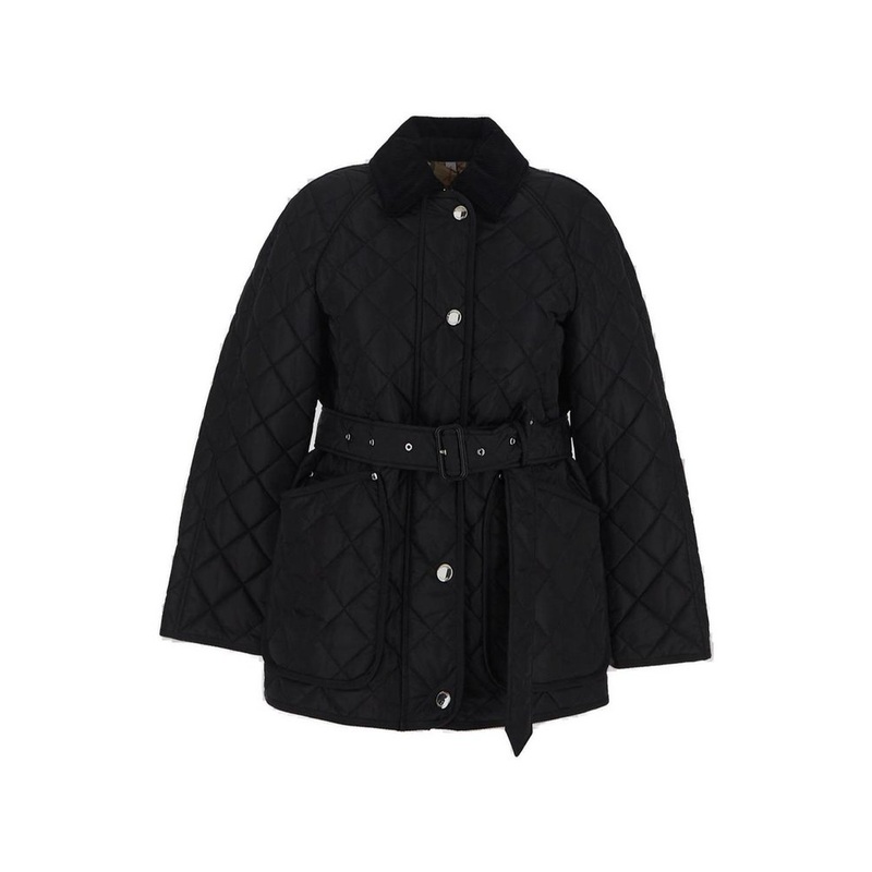 Burberry Belted Waist Quilted Jacket