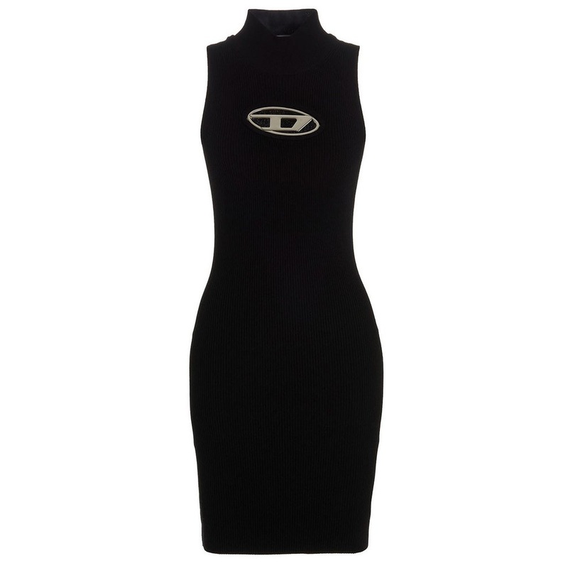 Diesel M-Onerva Cut-Out Logo Mini Dress