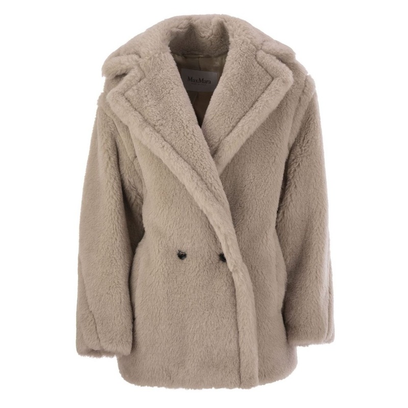 Max Mara Olga Double-Breasted Teddy Coat