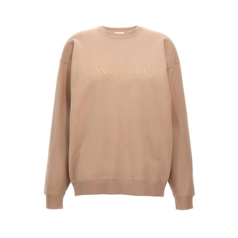 Saint Laurent Logo Embroidered Crewneck Sweatshirt