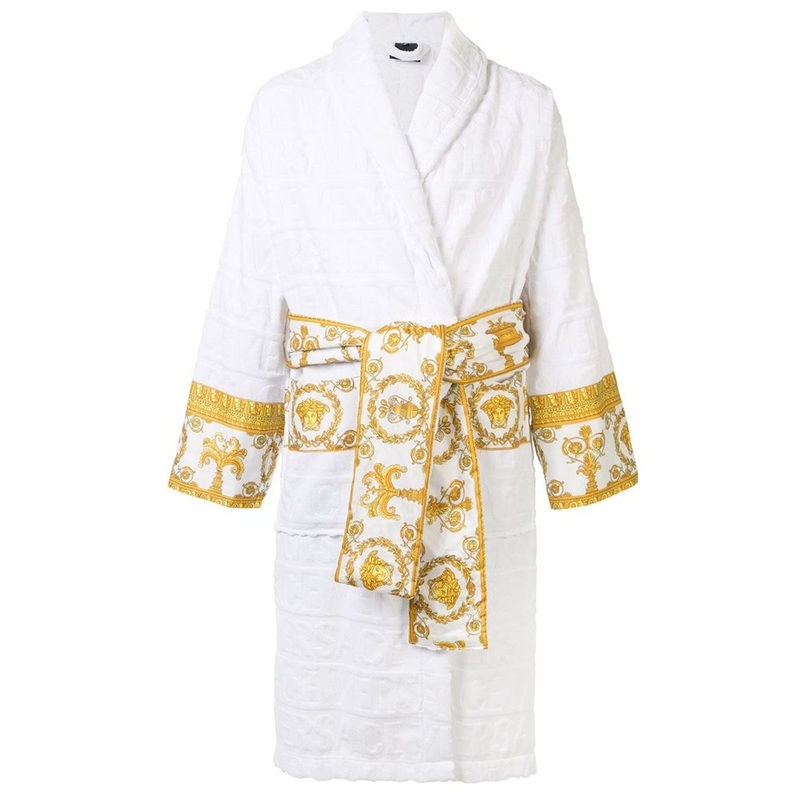 Versace I Love Baroque Belted Bathrobe