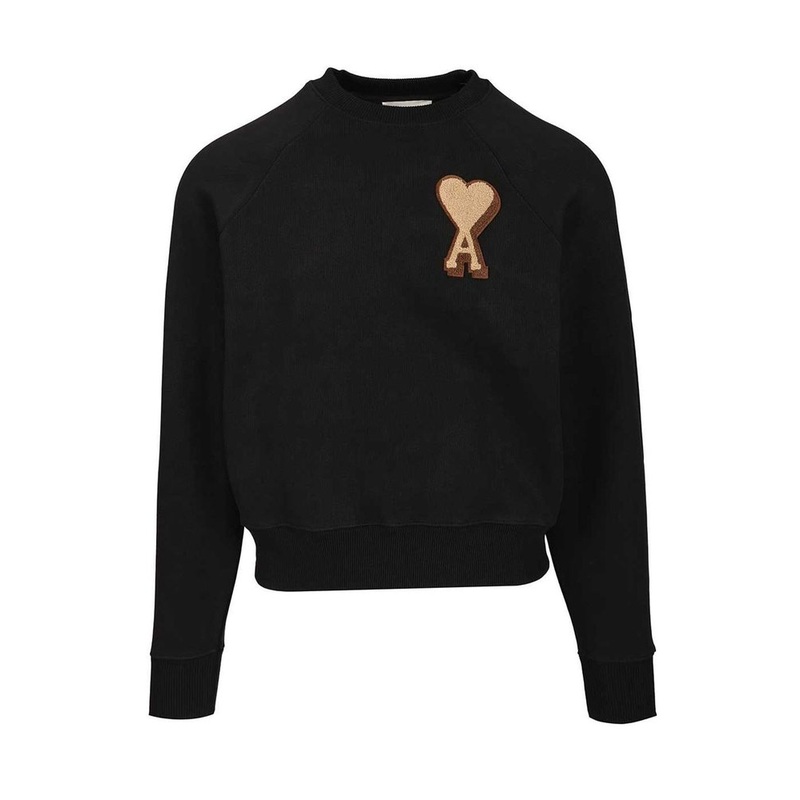 AMI Paris Logo Detailed Crewneck Sweatshirt