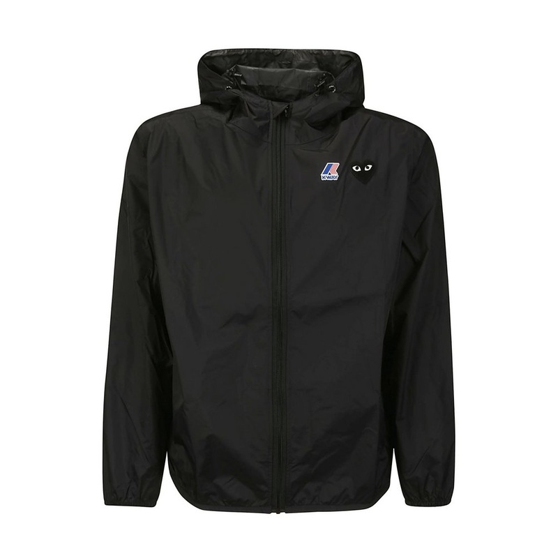 Comme des Garons Play Hooded Zipped Jacket