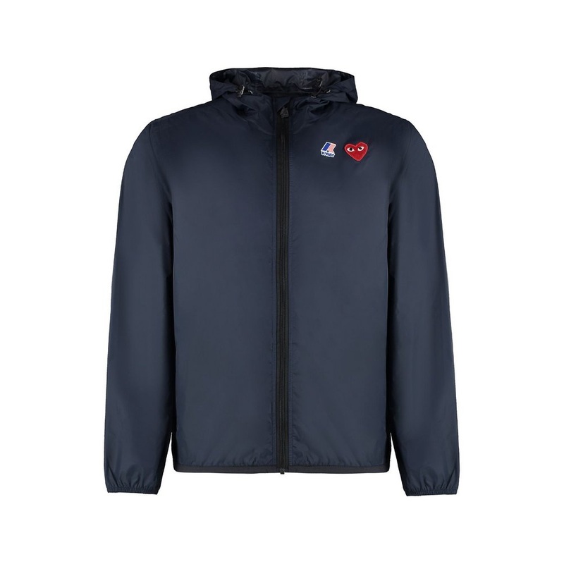 Comme des Garons Play Logo Printed Hooded Jacket