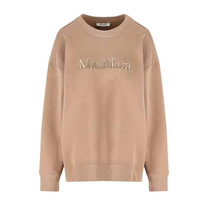 ‘S Max Mara Monza Logo Embroidered Crewneck Sweatshirt