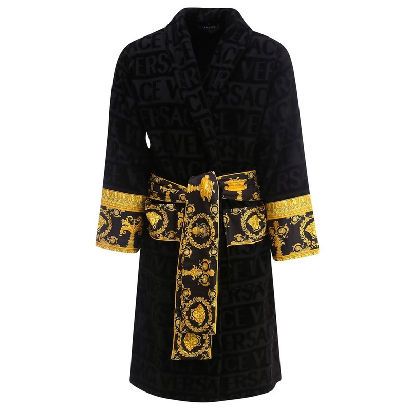 Versace Barocco Detail Bathrobe – Cettire
